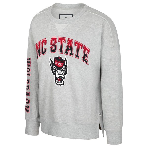 Grey Ladies Oversized Crew - NC Sta